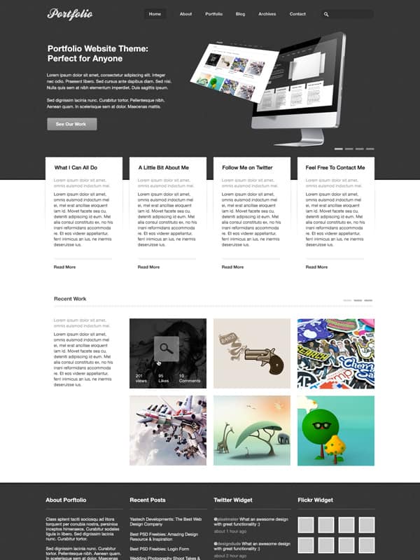 Mark – Free Portfolio PSD Template